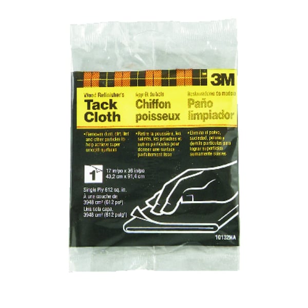 3M Tack Cloth 36 in. W X 17 in. L White Synthetic Fiber Wood Refinisher's Tack Cloth 10132NA - main